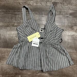 Monteau Linen Blend Tank Top Size Small NWT